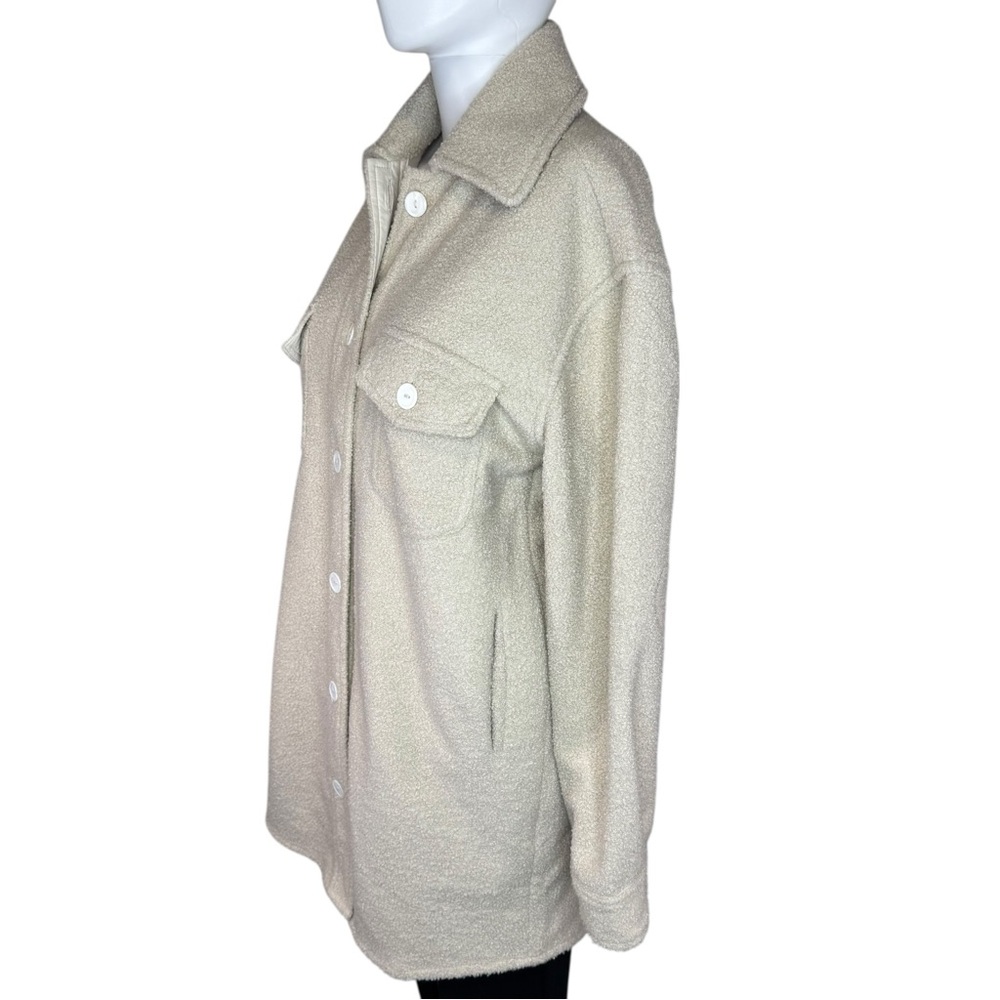 Jackson Rowe x Jillian Harris The Scholar Shacket Warm Vanilla Heart Jacket XS - Picture 3 of 6